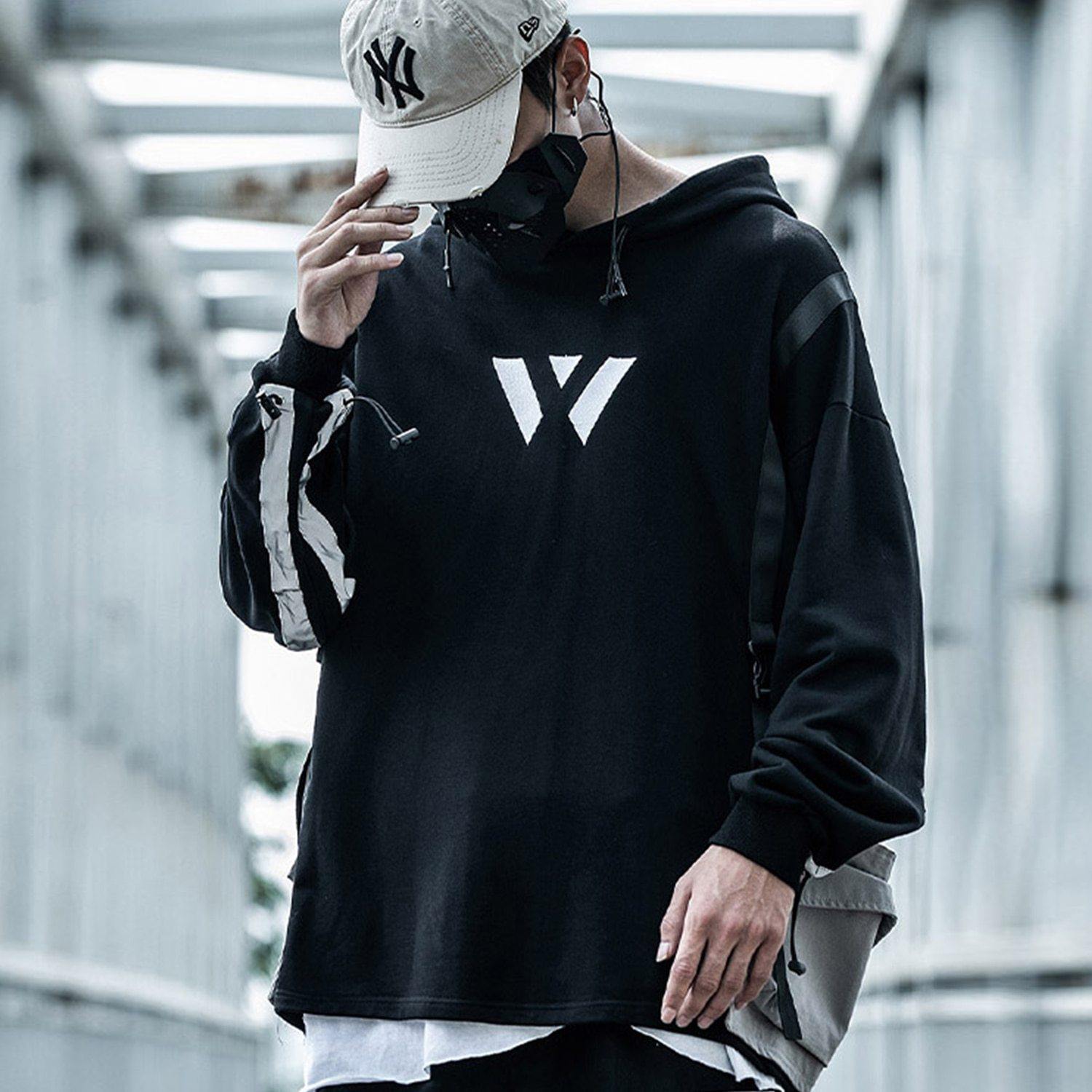 Tactical Multi Pocket Tech Hoodie - buy techwear clothing fashion scarlxrd store pants hoodies face mask vests aesthetic streetwear
