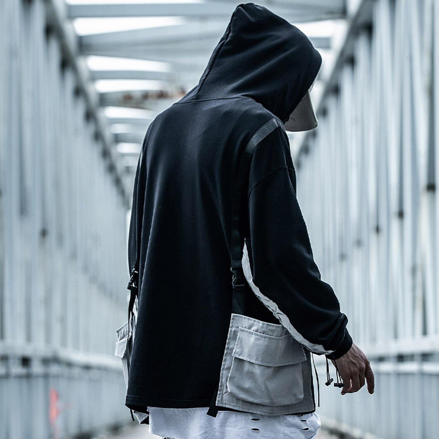 Tactical Multi Pocket Tech Hoodie - buy techwear clothing fashion scarlxrd store pants hoodies face mask vests aesthetic streetwear