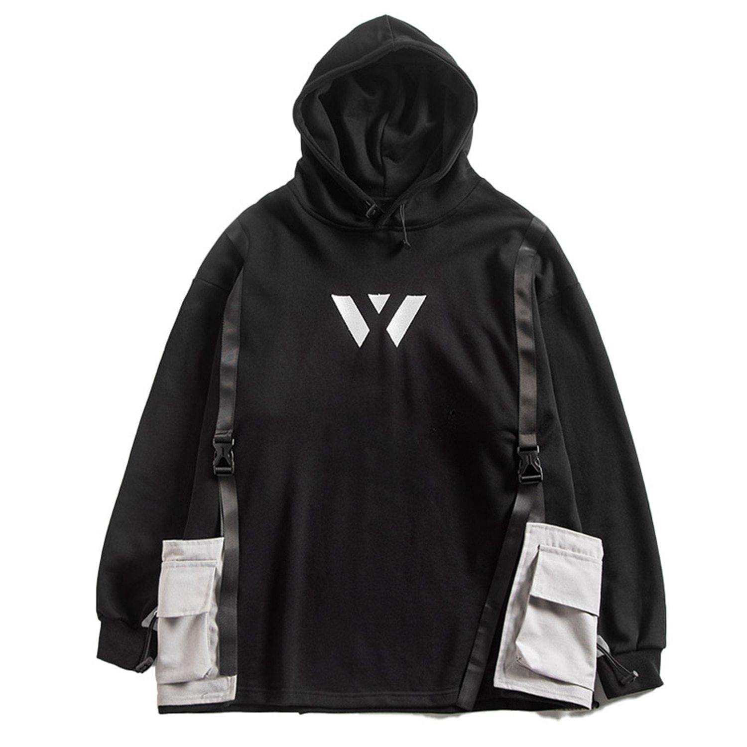 Tactical Multi Pocket Tech Hoodie - buy techwear clothing fashion scarlxrd store pants hoodies face mask vests aesthetic streetwear