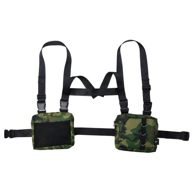 DOUBLE WAIST BAG VEST - Buy Techwear Fashion Clothing Scarlxrd Ha3xun Store