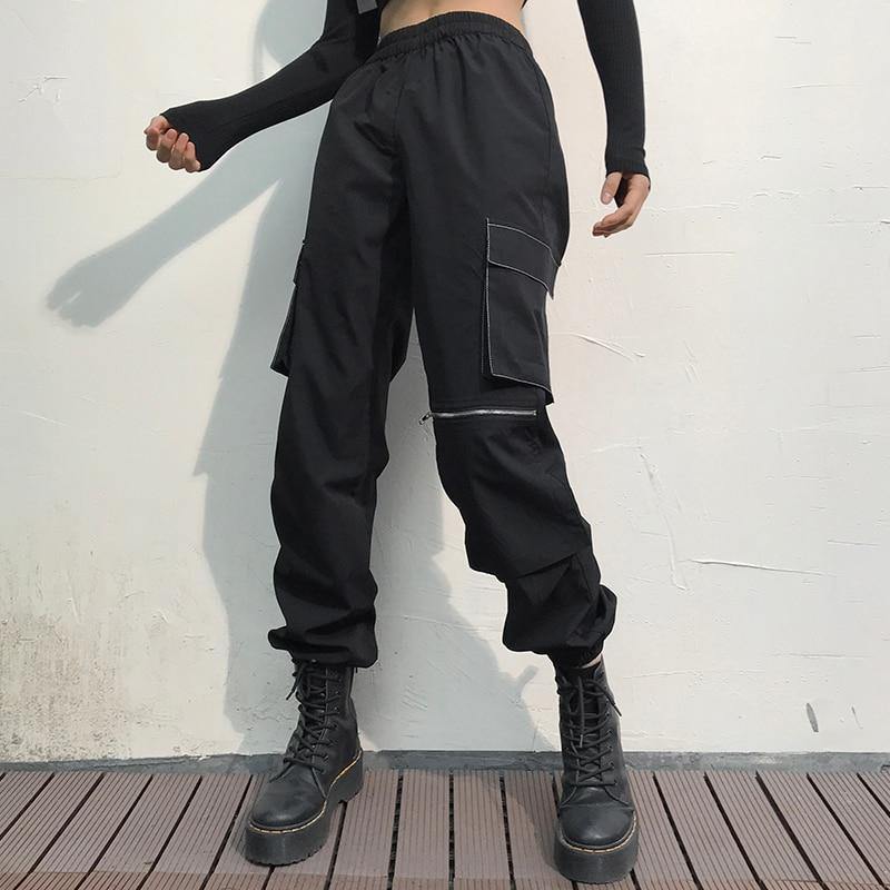 Mid Zipper Tech Pants - buy techwear clothing fashion scarlxrd store pants hoodies face mask vests aesthetic streetwear