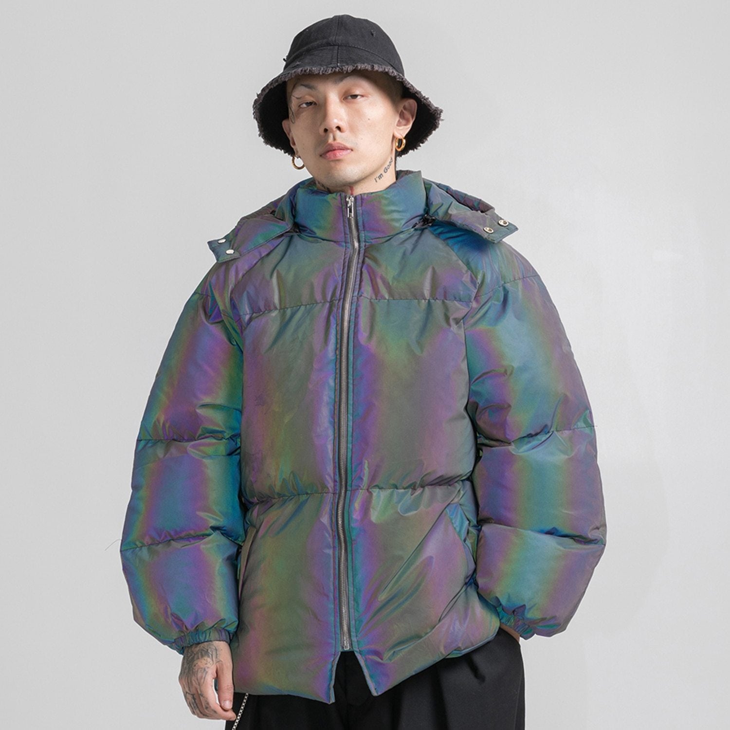 Reflective Padded Coat - buy techwear clothing fashion scarlxrd store pants hoodies face mask vests aesthetic streetwear