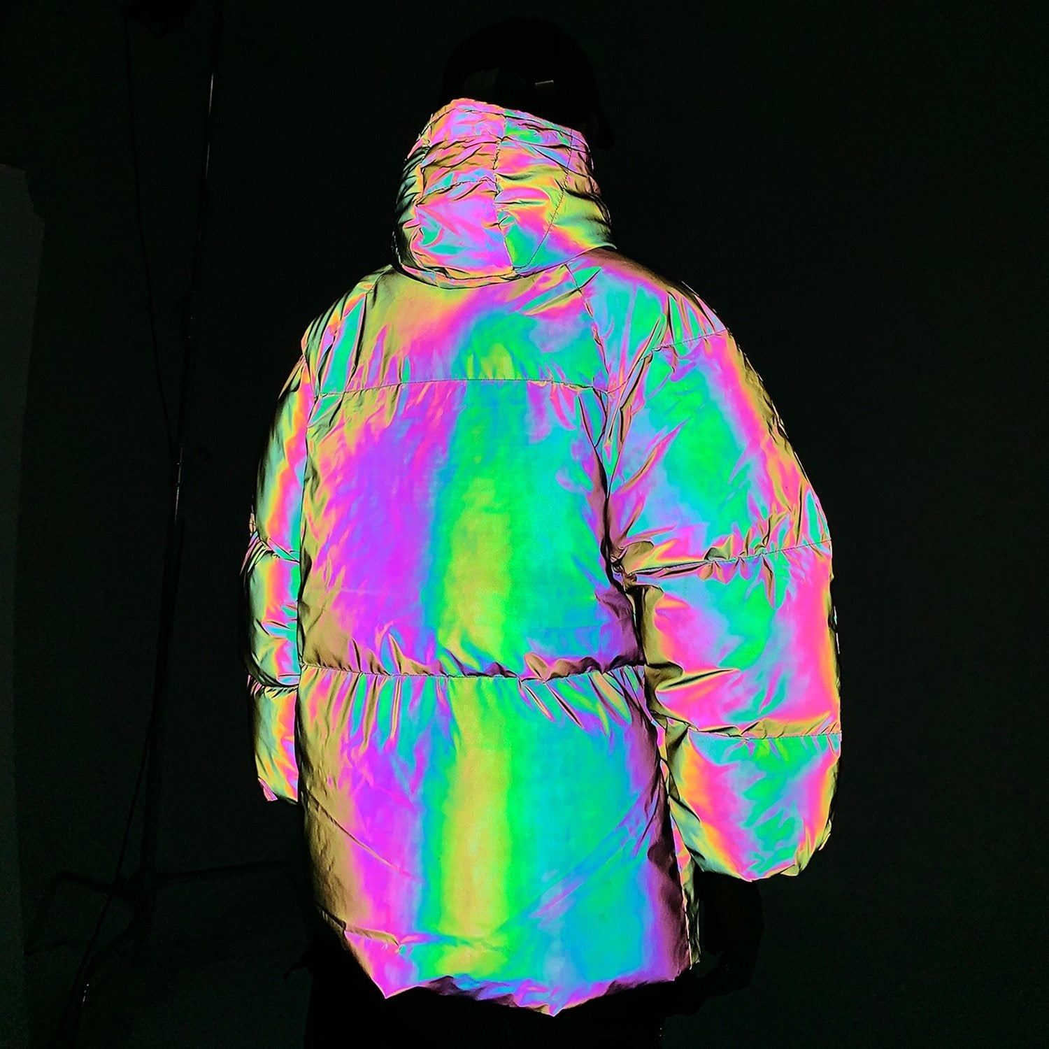 Reflective Padded Coat - buy techwear clothing fashion scarlxrd store pants hoodies face mask vests aesthetic streetwear