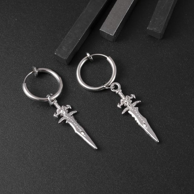 Dagger earrings - buy techwear clothing fashion scarlxrd store pants hoodies face mask vests aesthetic streetwear