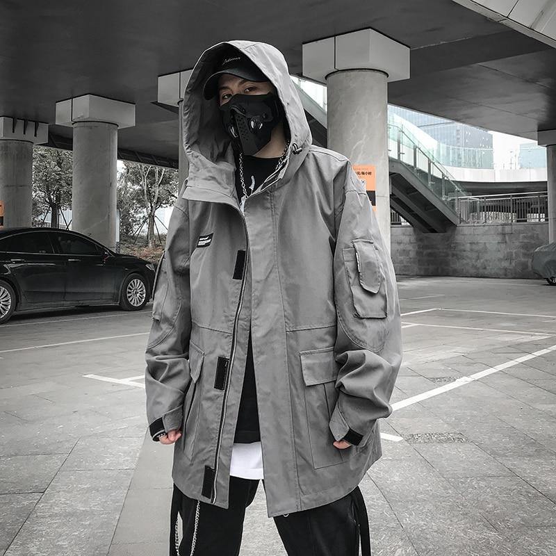 Multi Pockets Tactical Cargo Jacket - buy techwear clothing fashion scarlxrd store pants hoodies face mask vests aesthetic streetwear