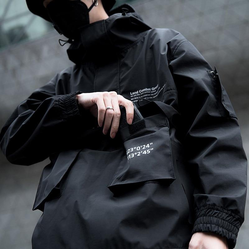 Cargo Tech Windbreaker - buy techwear clothing fashion scarlxrd store pants hoodies face mask vests aesthetic streetwear