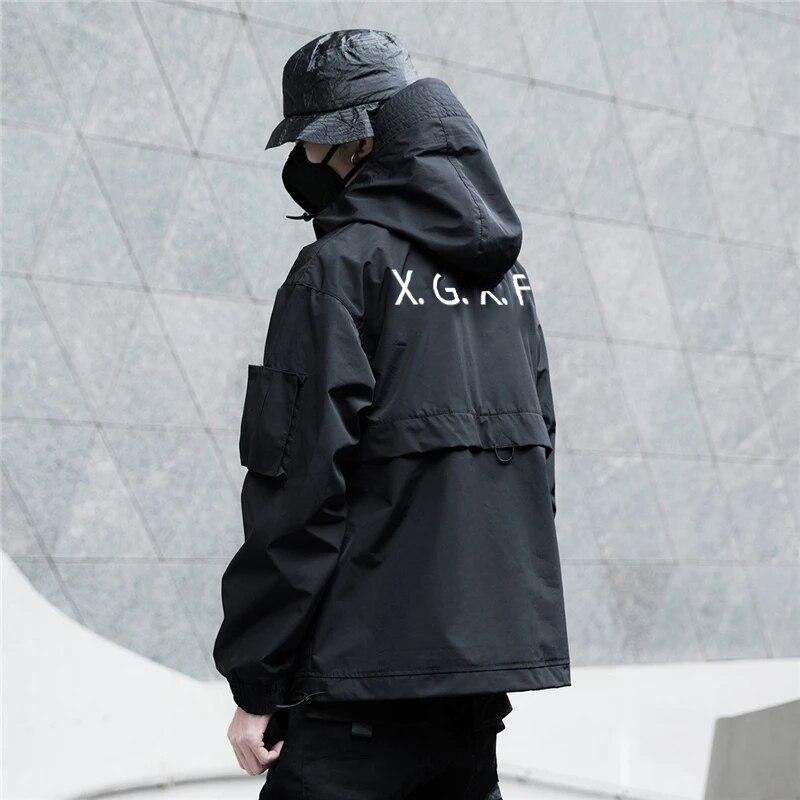 Cargo Tech Windbreaker - buy techwear clothing fashion scarlxrd store pants hoodies face mask vests aesthetic streetwear