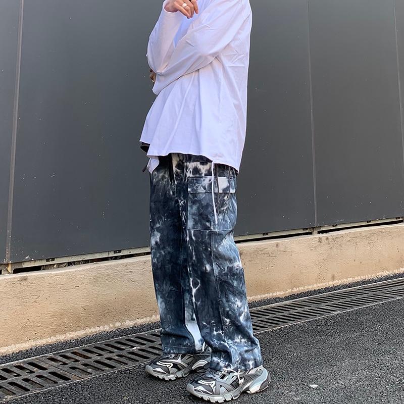 Blue Acid Tie Dye Pants - buy techwear clothing fashion scarlxrd store pants hoodies face mask vests aesthetic streetwear