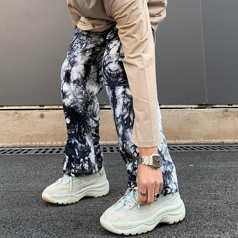 Black Acid Tie Dye Pants - buy techwear clothing fashion scarlxrd store pants hoodies face mask vests aesthetic streetwear