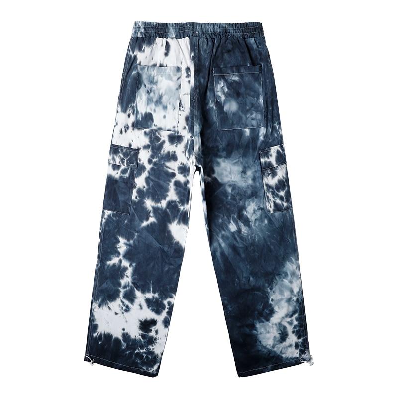 Blue Acid Tie Dye Pants - buy techwear clothing fashion scarlxrd store pants hoodies face mask vests aesthetic streetwear