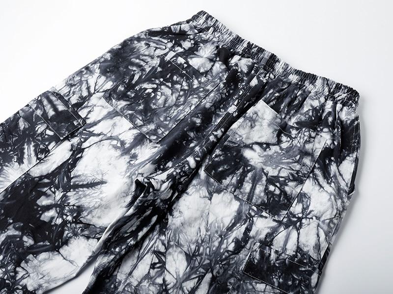 Black Acid Tie Dye Pants - buy techwear clothing fashion scarlxrd store pants hoodies face mask vests aesthetic streetwear