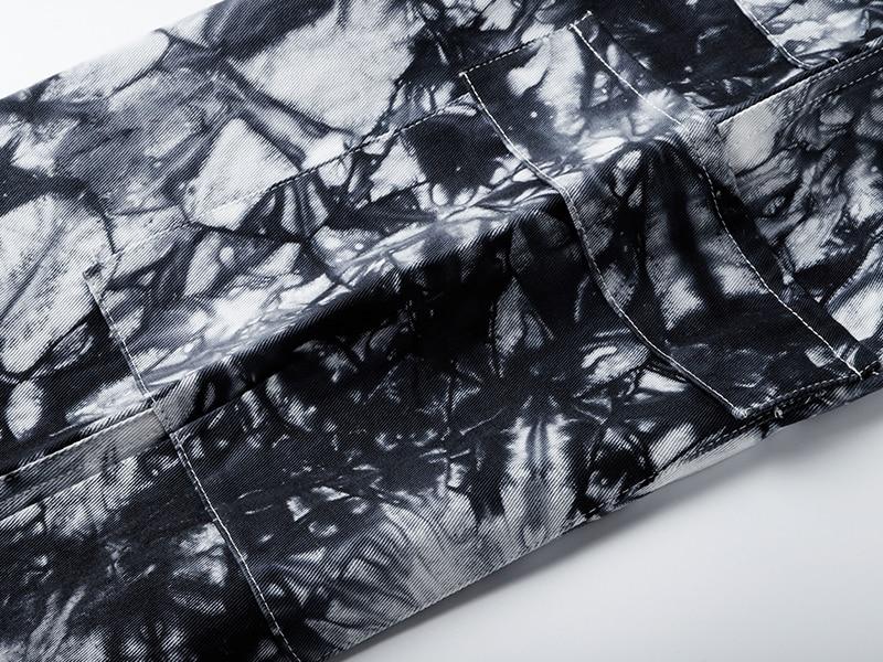 Black Acid Tie Dye Pants - buy techwear clothing fashion scarlxrd store pants hoodies face mask vests aesthetic streetwear