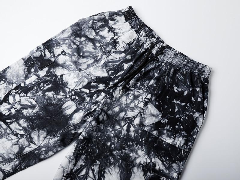 Black Acid Tie Dye Pants - buy techwear clothing fashion scarlxrd store pants hoodies face mask vests aesthetic streetwear