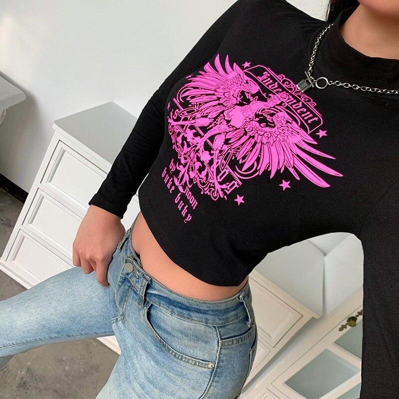 Pink Magic Long Sleeve Crop - buy techwear clothing fashion scarlxrd store pants hoodies face mask vests aesthetic streetwear