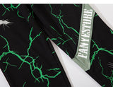 GREEN LIGHTNING JOGGERS - Buy Techwear Fashion Clothing Scarlxrd Ha3xun Store