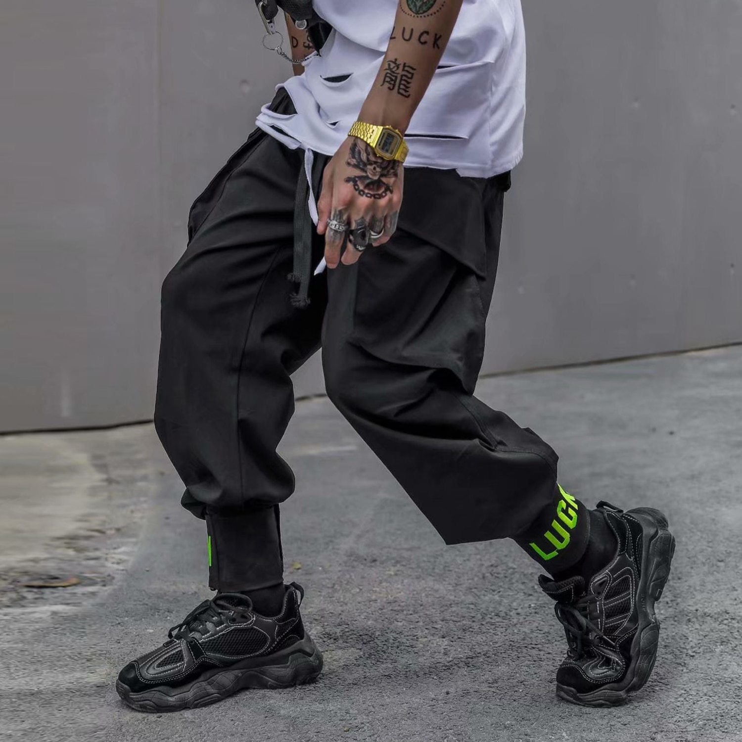 LUCKY PANTS - buy techwear clothing fashion scarlxrd store pants hoodies face mask vests aesthetic streetwear