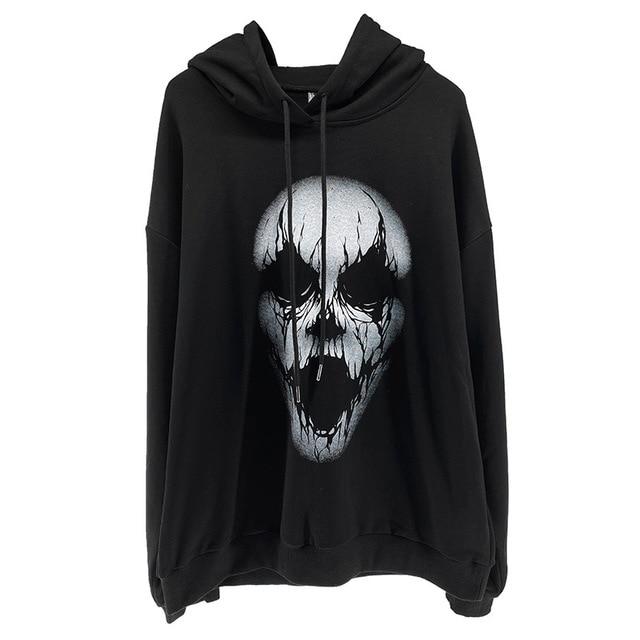 Hell Clown Hoodie - buy techwear clothing fashion scarlxrd store pants hoodies face mask vests aesthetic streetwear