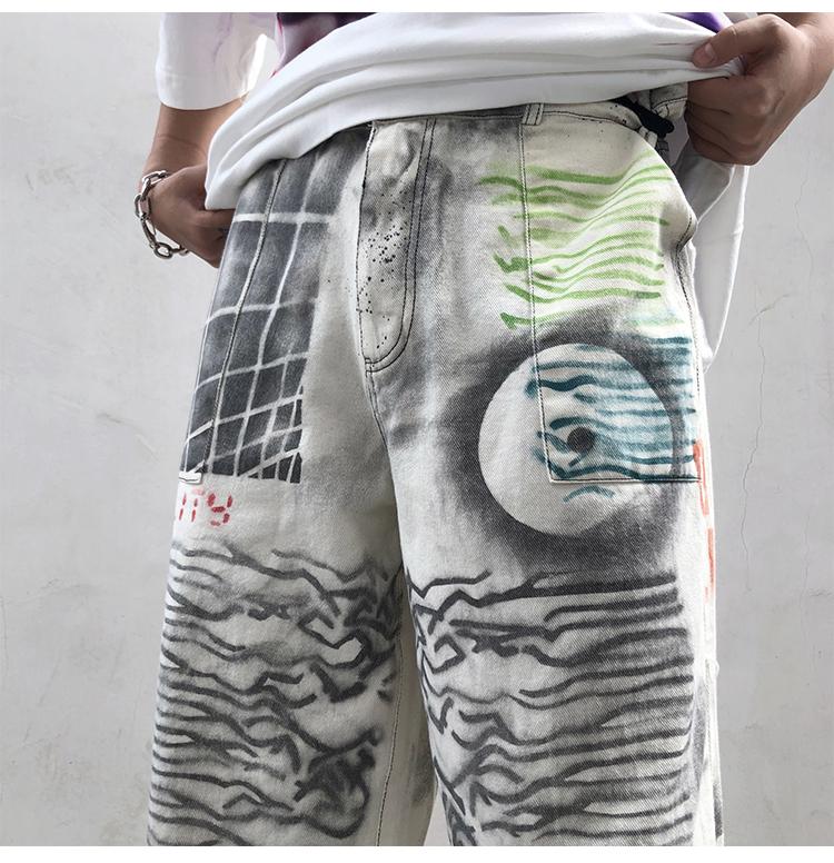 CUSTOM GRAFFITI PANTS - buy techwear clothing fashion scarlxrd store pants hoodies face mask vests aesthetic streetwear