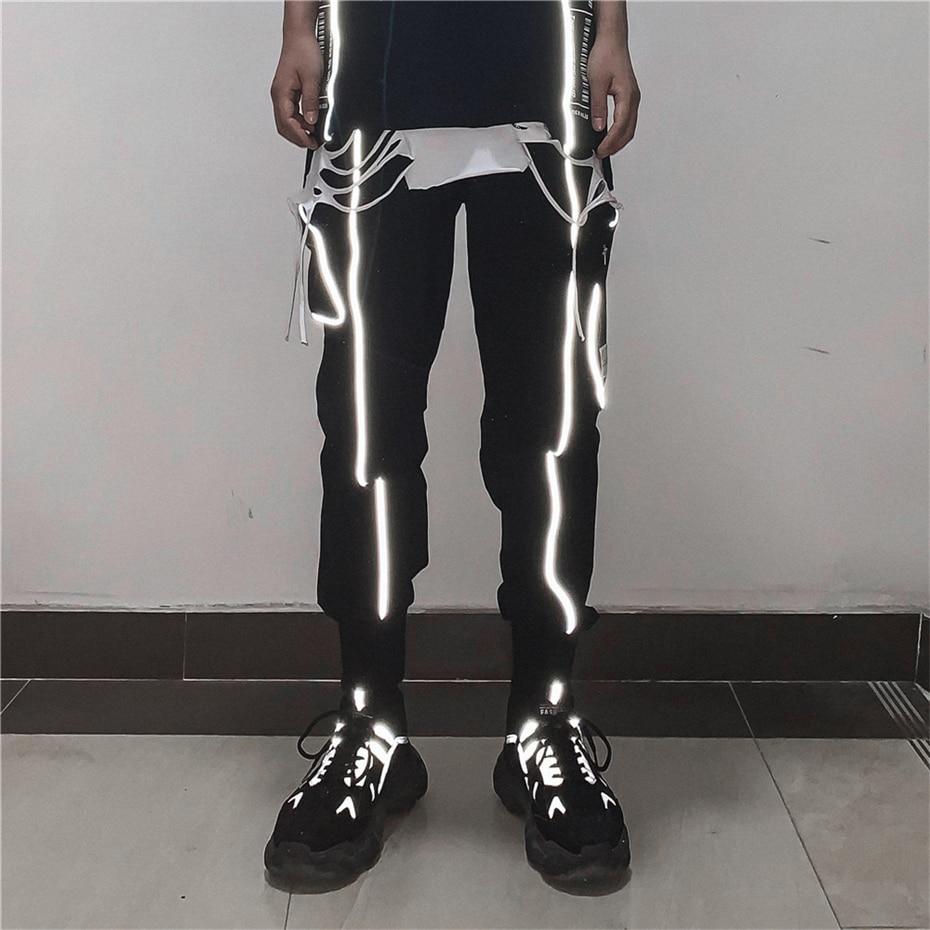 Reflective Stripes Track Pants - buy techwear clothing fashion scarlxrd store pants hoodies face mask vests aesthetic streetwear