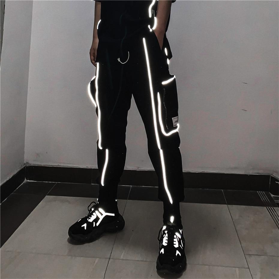 Reflective Stripes Track Pants - buy techwear clothing fashion scarlxrd store pants hoodies face mask vests aesthetic streetwear