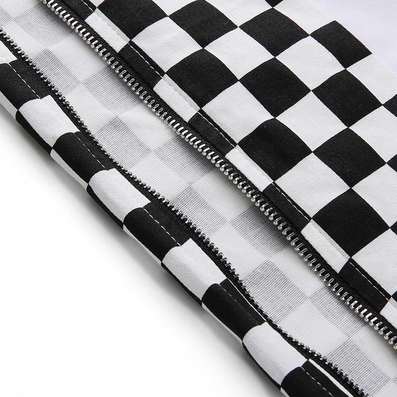 Checker Zip Cargo - buy techwear clothing fashion scarlxrd store pants hoodies face mask vests aesthetic streetwear