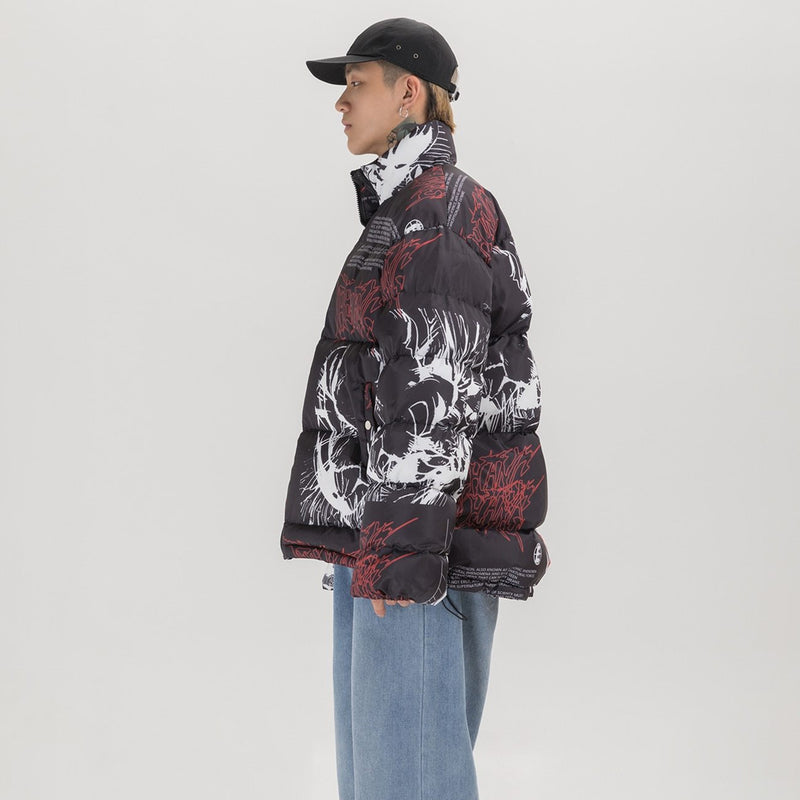 256 GB PADDED COAT - buy techwear clothing fashion scarlxrd store pants hoodies face mask vests aesthetic streetwear