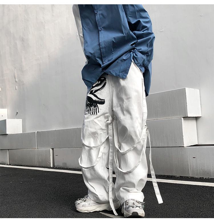 Loose System Ribbons Pants - buy techwear clothing fashion scarlxrd store pants hoodies face mask vests aesthetic streetwear