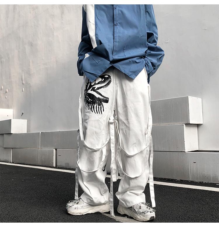 Loose System Ribbons Pants - buy techwear clothing fashion scarlxrd store pants hoodies face mask vests aesthetic streetwear