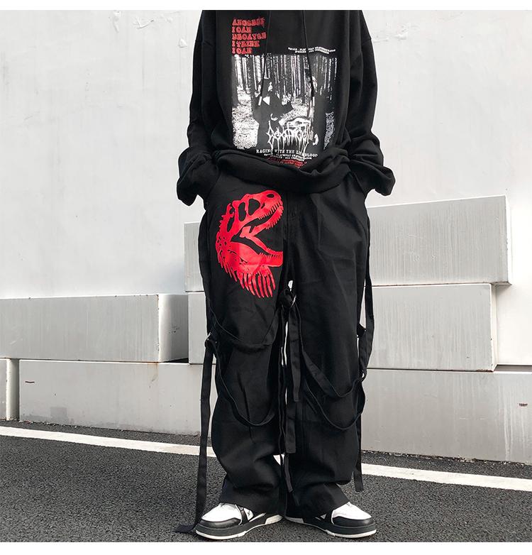 Loose System Ribbons Pants - buy techwear clothing fashion scarlxrd store pants hoodies face mask vests aesthetic streetwear