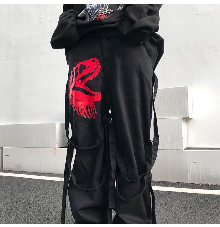 Loose System Ribbons Pants - buy techwear clothing fashion scarlxrd store pants hoodies face mask vests aesthetic streetwear