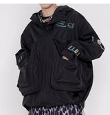 Multi Pocket Reflective Cargo Jacket - buy techwear clothing fashion scarlxrd store pants hoodies face mask vests aesthetic streetwear