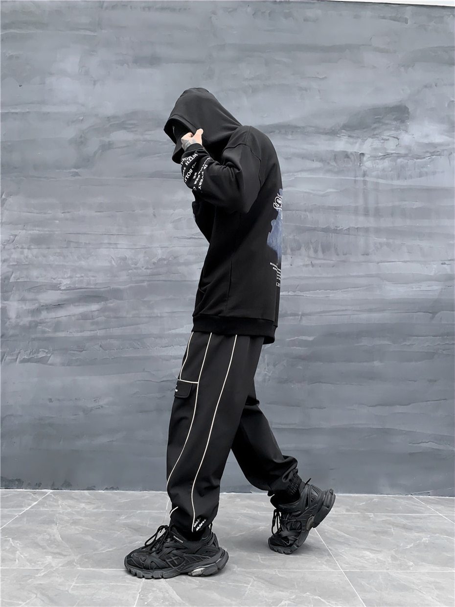 Reflective Stripes Track Pants 2.0 - buy techwear clothing fashion scarlxrd store pants hoodies face mask vests aesthetic streetwear