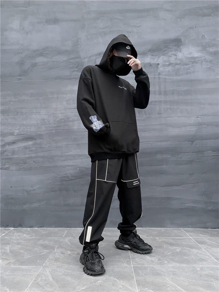 Reflective Stripes Track Pants 2.0 - buy techwear clothing fashion scarlxrd store pants hoodies face mask vests aesthetic streetwear