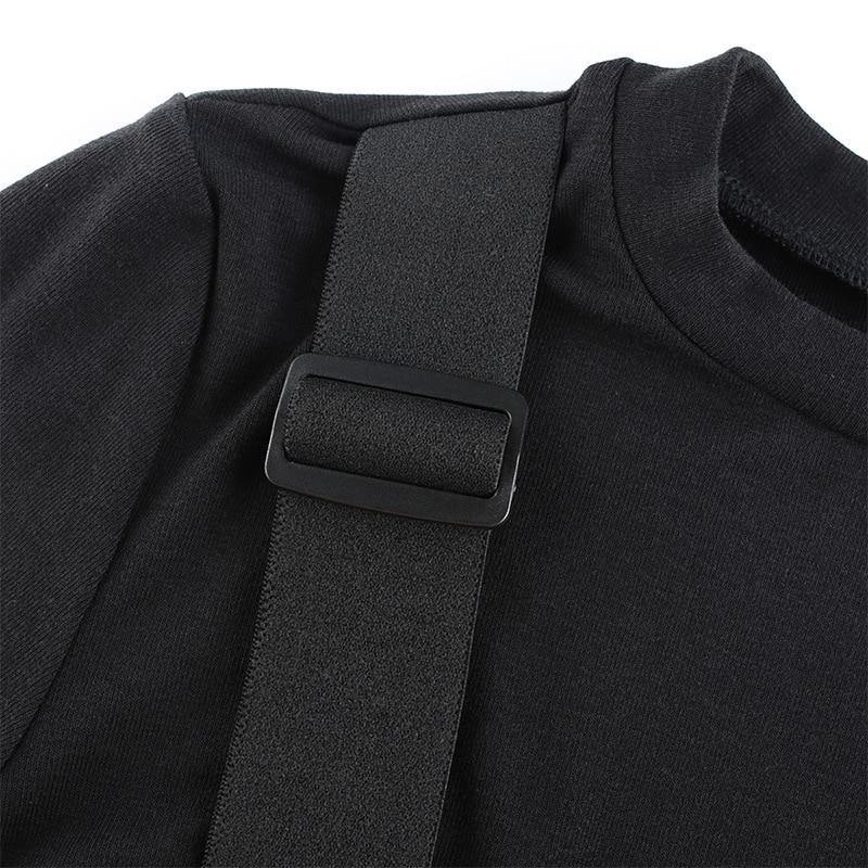 Database Belt Crop Top - buy techwear clothing fashion scarlxrd store pants hoodies face mask vests aesthetic streetwear