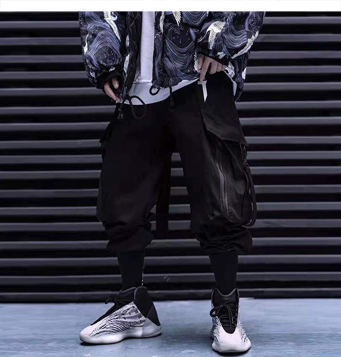 Multi Pocket Ribbon Joggers - buy techwear clothing fashion scarlxrd store pants hoodies face mask vests aesthetic streetwear