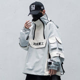 Color Block Tech Coat - buy techwear clothing fashion scarlxrd store pants hoodies face mask vests aesthetic streetwear