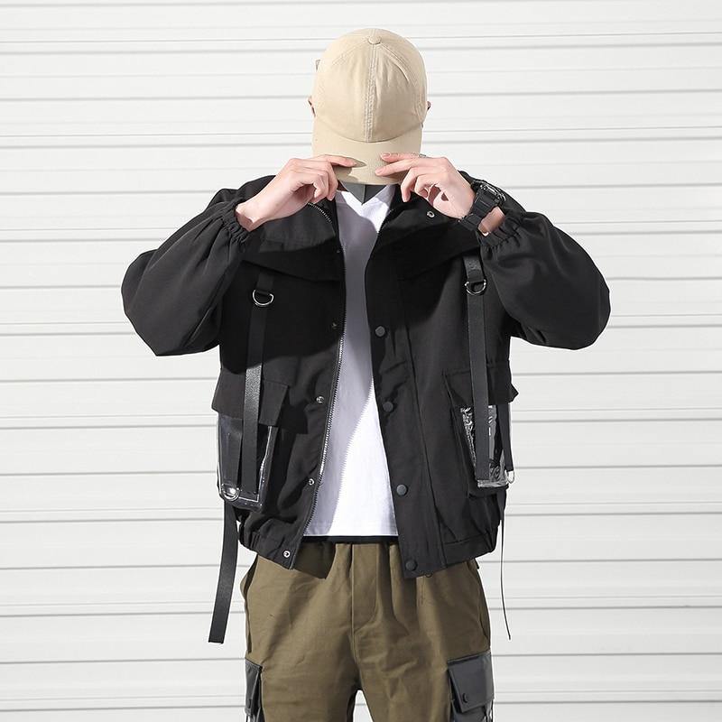 System Coat - buy techwear clothing fashion scarlxrd store pants hoodies face mask vests aesthetic streetwear