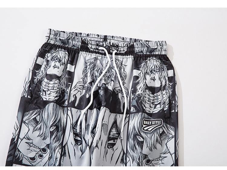 Anime Faces Pants - buy techwear clothing fashion scarlxrd store pants hoodies face mask vests aesthetic streetwear