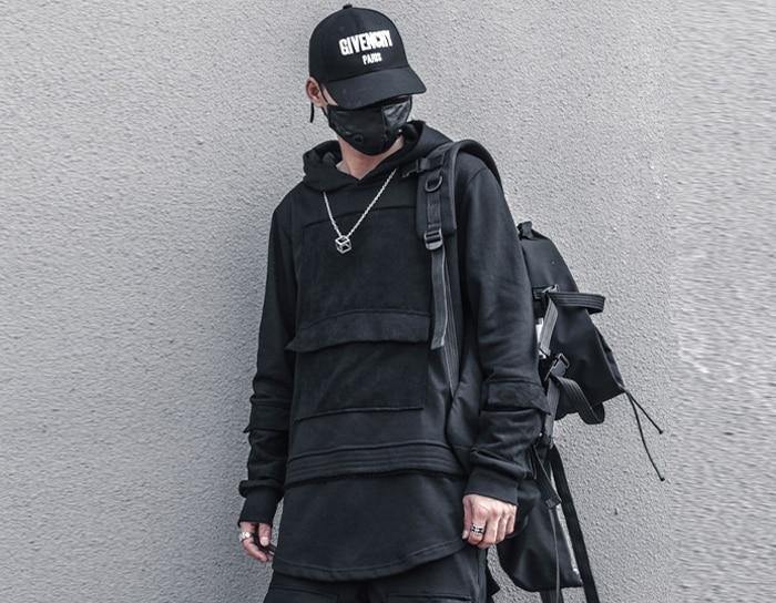 Reboot Hoodie - buy techwear clothing fashion scarlxrd store pants hoodies face mask vests aesthetic streetwear