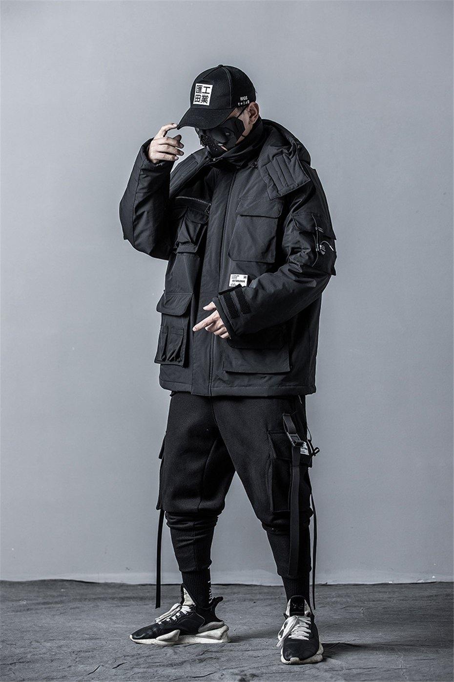 Tactical Multi Pocket Tech Coat - buy techwear clothing fashion scarlxrd store pants hoodies face mask vests aesthetic streetwear