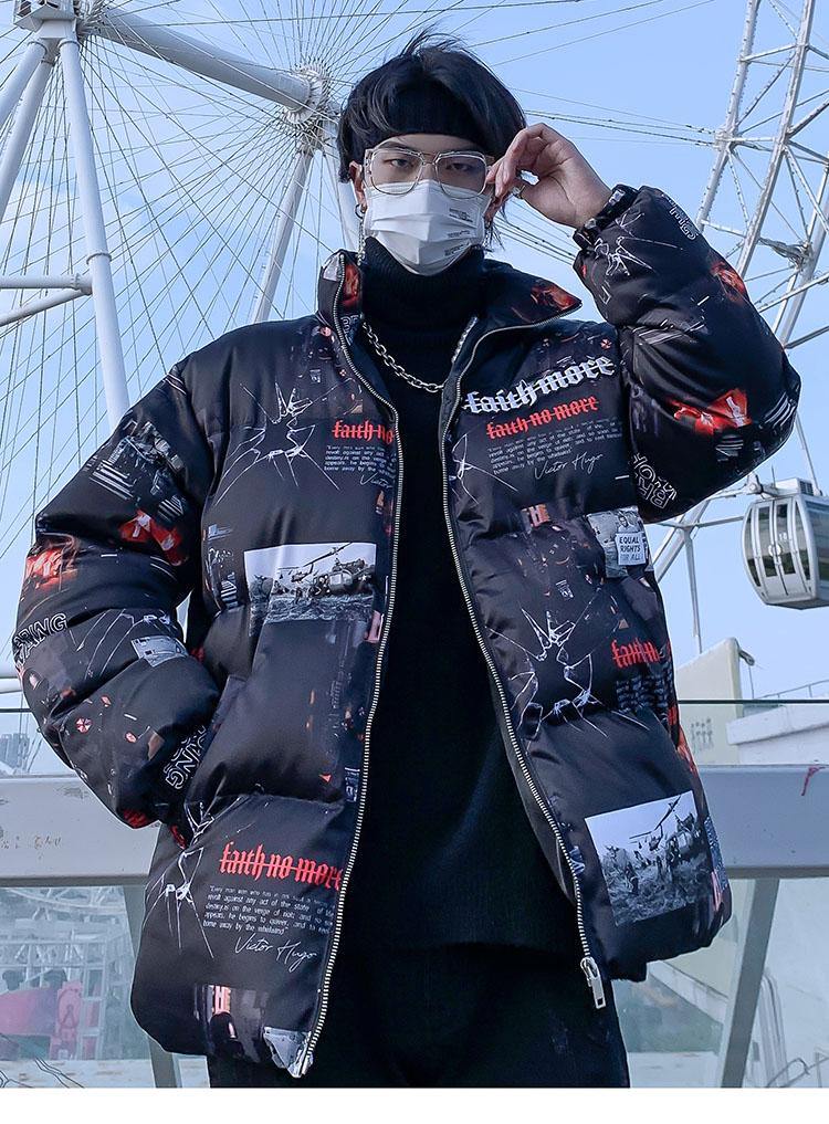 Dark Hell Padded Coat - buy techwear clothing fashion scarlxrd store pants hoodies face mask vests aesthetic streetwear