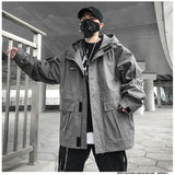 Multi Pockets Tactical Cargo Jacket - buy techwear clothing fashion scarlxrd store pants hoodies face mask vests aesthetic streetwear