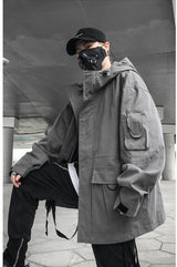 Multi Pockets Tactical Cargo Jacket - buy techwear clothing fashion scarlxrd store pants hoodies face mask vests aesthetic streetwear