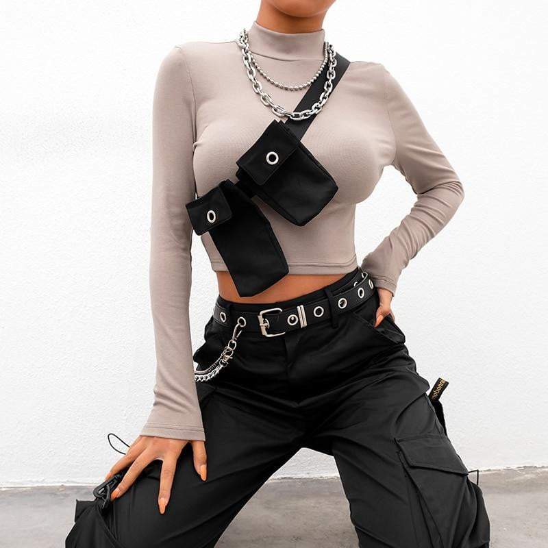 DATABASE CROP TOP - Buy Techwear Fashion Clothing Scarlxrd Ha3xun Store